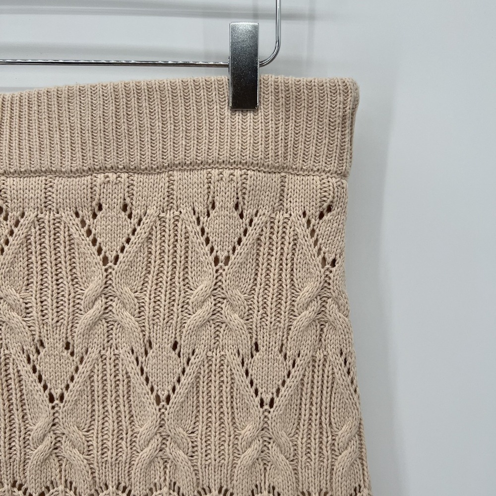 House of Harlow 1960 Crochet Midi Skirt Size XL Boho Festival Coconut Girl - Picture 2 of 9